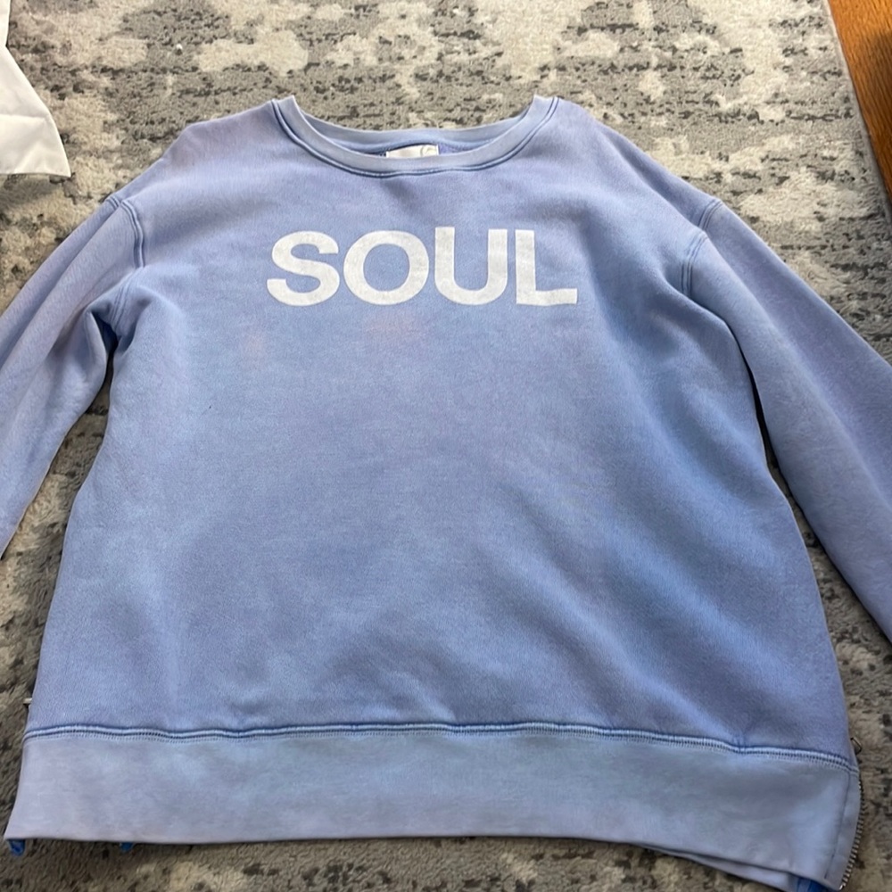 Soul cycle X sundry blue sweatshirt